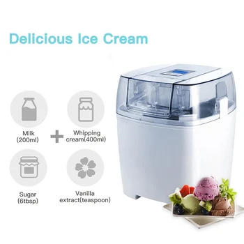 1.5 L Taşınabilir Yumuşak dondurma makineleri dondurma Rulo Dondurucular Yoğurt Şerbet Makinesi Kolay Temizlik Küçük Ev Buz makinesi