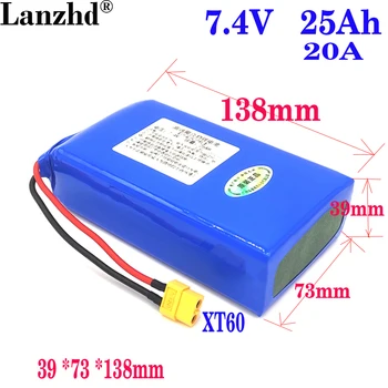 1-8 ADET 3.7 V 25AH Li polimer lityum iyon batarya 20A li-İon pil tablet pc için 7 inç MP5 MP4 39*73*138mm