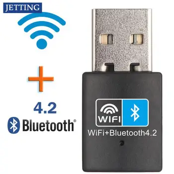 1 ADET 150Mbps WiFi Bluetooth uyumlu Kablosuz Adaptör USB Adaptörü 2.4 G V4.0 Dongle Ağ Kartı RTL8723BU Masaüstü Dizüstü PC için