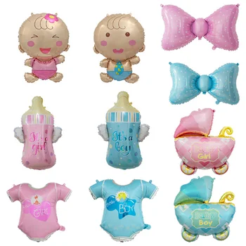 1 Adet Büyük Bebek Erkek Kız Folyo Balonlar çocuklar için doğum günü hediyesi Bebek Duş Parti Süslemeleri Cinsiyet Vahiy Dekorasyon Malzemeleri