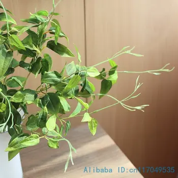 1 ADET Güzel Yapay Plastik Bitki Yeşil Yapraklar Çim Çalı Ev Dekorasyon F342