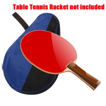 1 Adet Taşınabilir Masa Tenisi Raketi Çantası Aşınmaya Dayanıklı Kabak Raket Şekli Kürekler Çanta Su Geçirmez Masa Tenisi Raketi Çantası