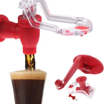 1 Adet Yaratıcı Soda Kok meyve suyu musluğu Tasarrufu Baş Aşağı İçme Suyu Fizz Dağıtıcı Şişeleri İçme Makineleri için Parti Ev Bar