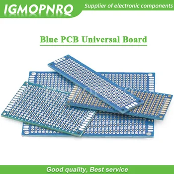 1 adet Çift Taraflı Protokolü Breadboard Evrensel Kurulu mavi PCB 2 * 8cm 3 * 7cm 4 * 6cm 5 * 7cm 7 * 9cm 2.54 mm