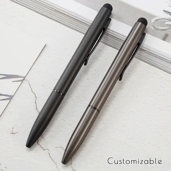 1 adet Özel logo Reklam kalem Tükenmez Kalem Çok Fonksiyonlu Metal Dokunmatik Kalem Hediye Çocuklar İçin Özel Kalem Reklam Kalemler Noel