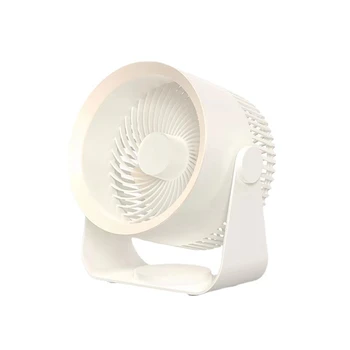 1 Takım Masa Fanı, Şarj Edilebilir Fan Taşınabilir hava Sirkülatör Fanı ABS Masaüstü Duvar tavan vantilatörü Hava Soğutucu Beyaz