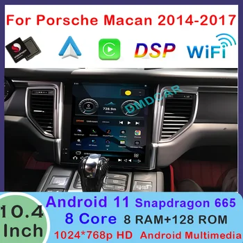 10.4 İnç Android 11 Qualcomm Snapdragon Araba Video HD Multimedya Ekran Oynatıcı GPS Navigasyon 8+128GB Porsche Macan2014-2017