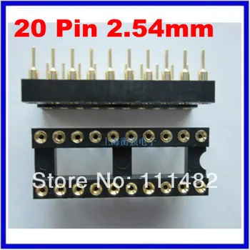 10 adet 20 Pin 2.54 mm DIP SIP IC Yuva Adaptörü Lehim Tipi