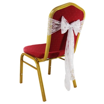 10 adet Beyaz Dantel Sandalye Kanat Yaylar Sandalye Bandı Organze Dekor düğün sandalyesi Düğün Doğum Günü Etkinlikleri için Parti Ziyafet Sandalye Şerit