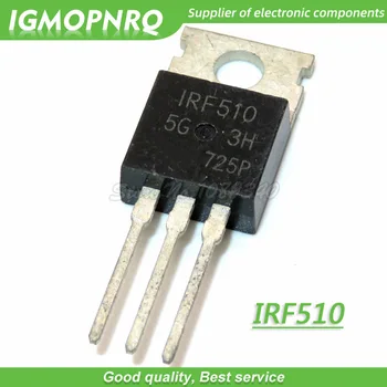 10 adet / grup ücretsiz kargo IRF510PBF IRF510 F510 MOS alan etkili tüp boru 5.6 A 100V TO-220 100 % yeni orijinal