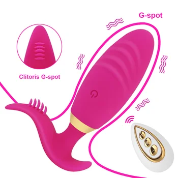 10 Hız Erotik Giyilebilir Vibratör Titreşimli yumurta Klitoral Stimülatörü Yapay Penis Titreşim Külot Seks Oyuncakları Kadınlar için