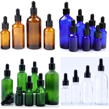 10 şişe 10 ML Cam Damlalık Şişe Doldurulabilir Uçucu Yağ Aromaterapi Parfüm Pipet Şişe