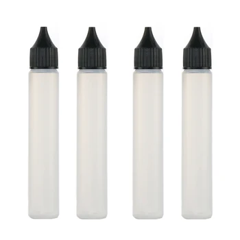 100 adet 30ml Kalem Şekli Plastik Damlalık Şişe Sıvı Uzun İnce Boş Yumuşak Şişe