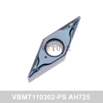 100 % Orijinal VBMT110302-PS AH725 R0. 2 Karbür İnsert VBMT 110302-PS VBMT1103 CNC Torna Kesici Dönüm Araçları