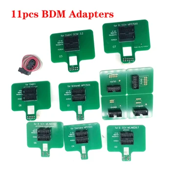 11 adet BDM Adaptörü Ecu Chip Tuning Otomatik OBD2 Teşhis Aracı için MPC5xx ME ve MED9. 7 İçin FGTECH V54 Bdm100 Transdata