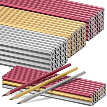 120 Adet Kaynakçılar Kalem Metalik İşaretleme Kalemi Altıgen Metalik Renkli İşaretleme Araçları Malzemeleri Tesisatçı İçin Çerçeve Marangoz