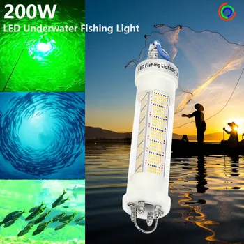 12V 140W 200W 300W 400W 600W Güçlü Dalgıç LED Kalamar balıkçı ışığı Cazibesi Yem Gece Sualtı Balıkçılık