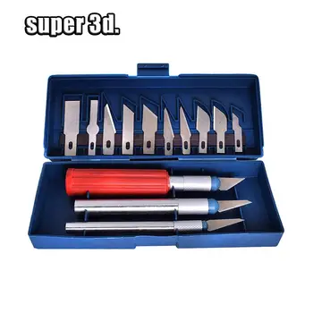 13 adet/ takım 3D Yazıcı gravür Bıçakları bıçak model Kesici ve Malzeme Temizleme ve Temizleme Aracı parçaları