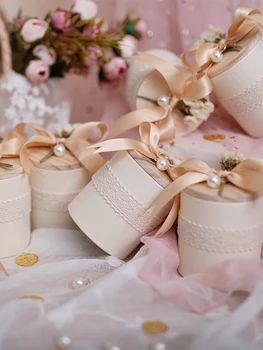 15 Adet Yeni Düğün Hediye Kutusu Ahşap Kapak Ambalaj Çikolata Şeker Kutuları Favor Bebek Duş Parti Malzemeleri