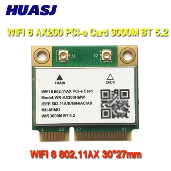2.4 ghz/5 ghz adaptador wifi 6 6e 802.11 ax ax200 ax210 mini pcı-e ax3000h bluetooth 5.2 adaptörü pk 9260ac 8265ac 7265ac 7260ac