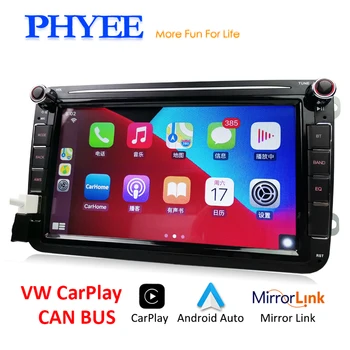 2 Din Carplay Araba Radyo Android Otomatik Bluetooth CAN BUS Ayna Bağlantı MP5 USB TF Aux 8 