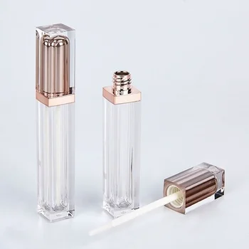 20 adet Altın 5ml Boş dudak parlatıcı şişesi DIY dudak parlatıcı kutusu Şeffaf Doldurulabilir Şişeler Boş dudak parlatıcı şişesi