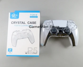 20 adet Koruyucu kristal kılıf SONY Playstation 5 İçin Kristal Kabuk Kılıf Kapak İçin PS5 Gamepad PS5 kumanda muhafazası