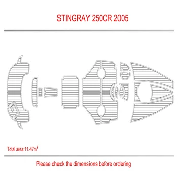 2005 Stingray 250 CR Yüzmek Platformu Kokpit Pedi Tekne EVA Köpük Tik Güverte Zemin Mat