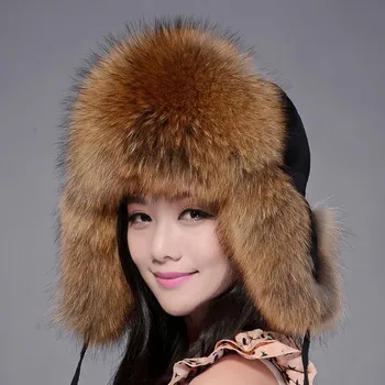 2019 yüksek kaliteli kürk şapka tam deri tilki kürk şapka lei feng kış kadın sonbahar ve kış kırmızı şapka 30 % kapalı