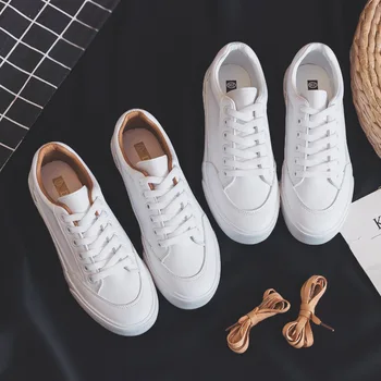 2023 Kadın Ayakkabı deri ayakkabı Bahar Trendi Rahat Flats Sneakers Kadın Yeni Moda Konfor Beyaz vulkanize platform ayakkabılar
