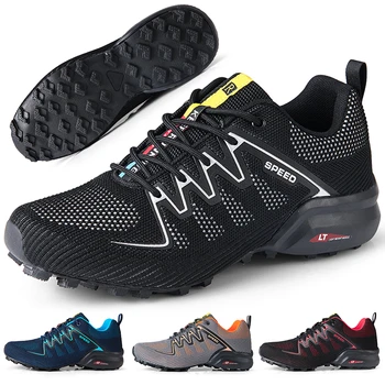 2023 Yeni yürüyüş ayakkabıları Erkekler Yaz Nefes Örgü yürüyüş ayakkabıları Açık Woodland Kros Ayakkabı Dağ Bisiklet spor ayakkabı