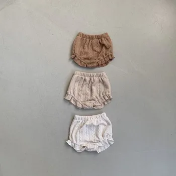 2023 Çocuk şortları Kore Tarzı Kız Bebek Örgü Dantel Şort Pantolon Yürümeye Başlayan Bebek Pantolon Yaz Bebek Giysileri