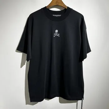 2023ss Beyni Kafatası Logo Baskı Pamuk Tees Büyük Boy T-shirt Streetwear T-Shirt Kırpma Üst Erkek ve Kadın Giyim Giysi