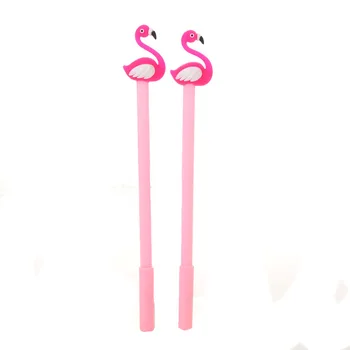 24 Adet Toptan Yaratıcı Flamingo Nötr Kalem Karikatür Hayvan Şekli Sevimli Öğrenme Kırtasiye Kalem İmza Toptan