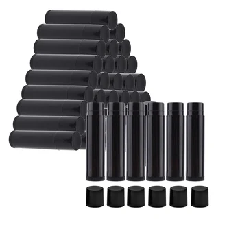 25 Adet 5ML Dudak Balsamı Tüpleri Dudak Parlatıcısı Tüpleri Siyah Boş Plastik Doldurulabilir Dudak Balsamı Saklama Kabı DIY Ev Yapımı Ruj