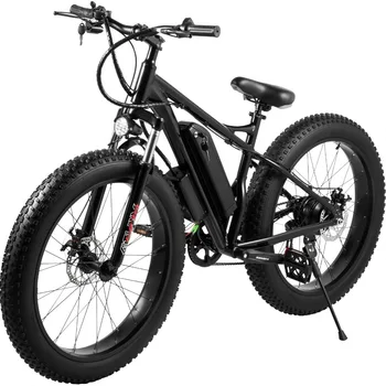 26 inç Kar Bisiklet Yağ Lastik Elektrikli Bisiklet 48V350W500W 40-50km Motosiklet Ebike 26 * 4.0 Lastik Lityum Pil 12A Hızlı teslimat