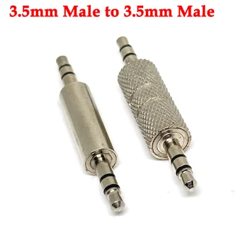 3.5 mm erkek-Erkek 3.5 mm / 3.5 mm erkek-erkek 3.5 mm Adaptör Dönüştürücü Stereo Ses Kulaklık Jakı Yüksek Kalite
