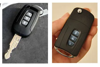 3 Düğmeler Boş Modifiye Kapak Katlanır Uzaktan Anahtar Kabuk Için Chevrolet Captiva FOB Anahtar Kutu Boşlukları