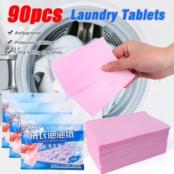 30/90 Adet Çamaşır Tabletleri Çözülebilir çocuk Giyim çamaşır sabunu Konsantre çamaşır deterjanı Çamaşır Makineleri için