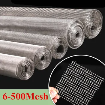 304 Paslanmaz çelik filtre 6-100/150/200/300/400/500 mesh 830-25 mikron Filtrasyon Eleme Sayfası Eleme filtresi Gıda Filtresi