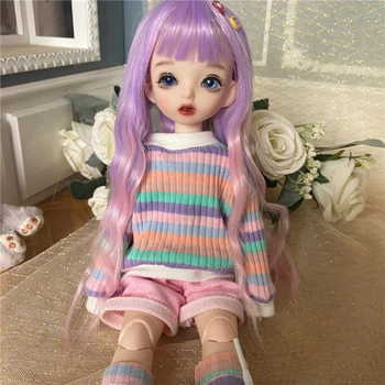30cm Sevimli Blyth Doll Ortak Vücut Moda BJD Bebek Oyuncak Elbise Ayakkabı Peruk Makyaj Hediyeler Kız için