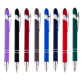 36 adet / grup Mat Tükenmez Kalem Yaratıcı Stylus Dokunmatik Kalem 18 Renkler Yazma Ballpen Kırtasiye Ofis Okul Malzemeleri