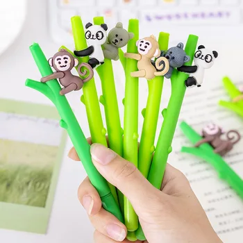 36 Adet Toptan Yaratıcı Maymun Panda Tırmanma Ağacı Sevimli Jel Kalem Öğrenci Yılbaşı Hediyeleri Ödülleri Kırtasiye Okul Malzemeleri