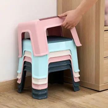 4 Bacaklar Düşük Dışkı Bebek kaymaz Tabure Çocuk Banyo Dışkı Ev Plastik Yetişkin Değişim Ayakkabı Tezgahı çocuk mobilyası