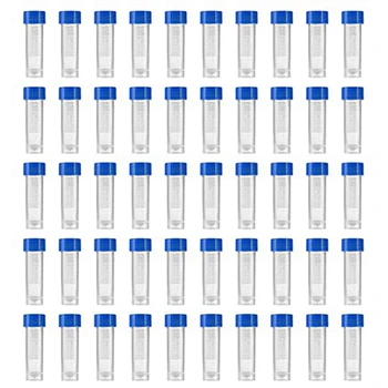 400 Adet 5Ml Plastik Mezun Şişe Saklama Kabı Test Tüpleri döner kapaklı şişeler