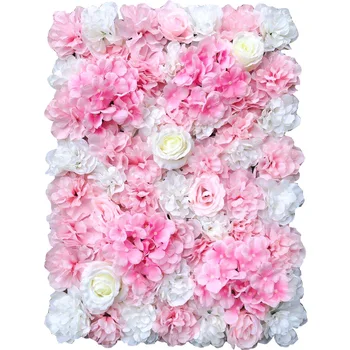 40x60cm İpek Gül Çiçek Duvar yapay çiçekler DIY Düğün Duvar Dekor Fotoğraf Backdrop Bebek Duş Saç Salon Arka Plan