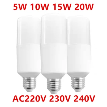 5 Adet / grup LED lamba E27 AC 220V 230V ampul ışık Spot Masa lambası 5W 10W 15W 20W Avize Aydınlatma Lampada Oturma Odası Ev