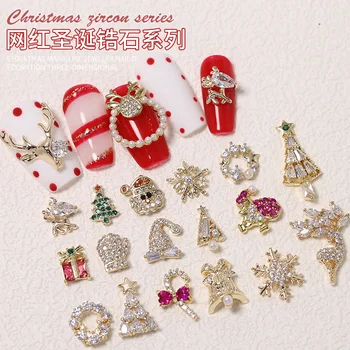 5 adet Yeni Metal Zirkon Takılar Noel Dekorasyon Boncuk Bilezik Küpe Kar Tanesi Elmas JewelryTree Dekorasyon Kaynağı