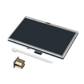 5 inç Dokunmatik Ekran 800 × 480 HDMI uyumlu TFT dokunmatik lcd ekran Paneli için Ahududu Pi 3 Model B+ B
