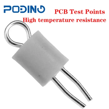 50 adet / grup Podıng Sıcak Satış PCB Test Noktaları Yüksek Sıcaklık Dayanımı Beyaz Test Pimi Naylon 46 Nokta Yük Testi TP-5007